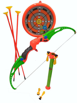 VShine Archery Set 2in1 - Bow and Arrow Set + Blow Toy Gun - With Target Board + 4 Blow Darts , 3 Arrows(Multicolor)
VShine Archery Set 2in1 - Bow and Arrow Set + Blow Toy Gun - With Target Board + 4 Blow Darts , 3 Arrows(Multicolor)