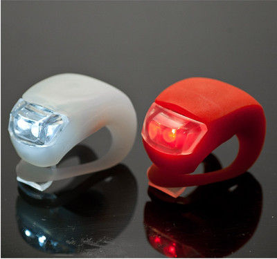 Selva front 3 Different Modes Bicycle bike Head Light LED Front Rear Light Combo(Multicolor)