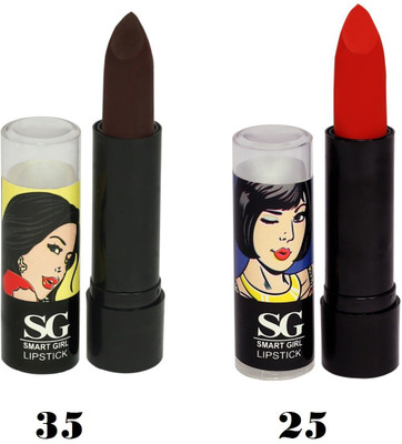 Amura Smart Girl LipStick Set of 2 (35,25)(35,25, 4.5 g)