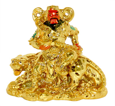 Vastu Art Vastu / Fengshui / Loard Tsai Shen Yeh (GOD OF WEALTH ON TIGER) For Wealth And Prosperity Decorative Showpiece - 8 cm(Polyresin, Gold)
Vastu Art Vastu / Fengshui / Loard Tsai Shen Yeh (GOD OF WEALTH ON TIGER) For Wealth And Prosperity Decorative Showpiece - 8 cm(Polyresin, Gold)
