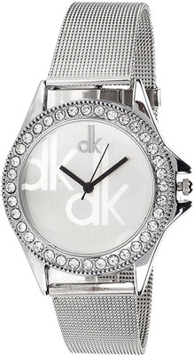 LEBENSZEIT DK Style Diamond Studded White Dial Metal Strap Watch - For Women
LEBENSZEIT DK Style Diamond Studded White Dial Metal Strap Watch - For Women