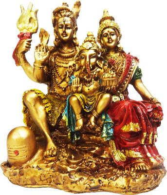 FABZONE Golden Finish Lord Shiv Parivar Parvati Statue Hindu God Shanker and Ganesha Sculputer Handicraft Idol Shivratari,Diwali Decorative Spiritual Puja Vastu Showpiece Figurine - Religious Pooja Gift Item & Murti for Mandir / Temple / Home / Office Dec
FABZONE Golden Finish Lord Shiv Parivar Parvati Statue Hindu God Shanker and Ganesha Sculputer Handicraft Idol Shivratari,Diwali Decorative Spiritual Puja Vastu Showpiece Figurine - Religious Pooja Gift Item & Murti for Mandir / Temple / Home / Office Dec