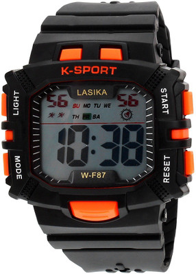 Elios Lasika BlackDial 3 ATM Water Resistant Watch-EL-F87-Orange Watch - For Boys
Elios Lasika BlackDial 3 ATM Water Resistant Watch-EL-F87-Orange Watch - For Boys
