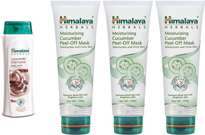 Himalaya coca butter intensive body lotion. moisturizing cucumber peel off mask(Set of 4)
Himalaya coca butter intensive body lotion. moisturizing cucumber peel off mask(Set of 4)