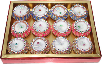 Sarvsiddhi Terracotta Handcrafted Multicoloured Diya Pack of 12 Terracotta (Pack of 12) Table Diya Set(Height: 7.5 inch)
Sarvsiddhi Terracotta Handcrafted Multicoloured Diya Pack of 12 Terracotta (Pack of 12) Table Diya Set(Height: 7.5 inch)