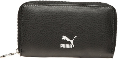 Puma Men Black Artificial Leather Wallet(4 Card Slots)