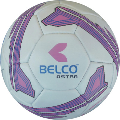 BELCO ASTRA 3(WHITE PINK) Football - Size: (Pack of 1, White, Pink