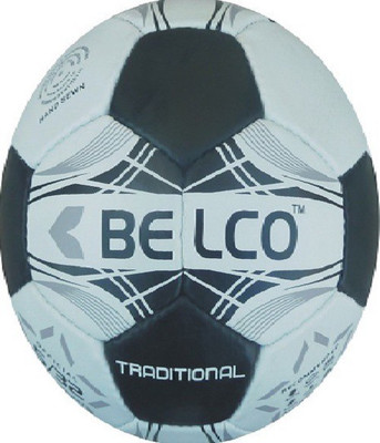 BELCO TRADITIONAL Football - Size: (Pack of 1, White, Black