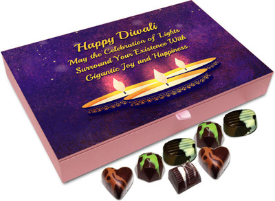 Chocholik Diwali Sweets - May Diwali Celebrations Surround Your Existence With Joy Chocolate Box - 12pc Truffles(144 g)
Chocholik Diwali Sweets - May Diwali Celebrations Surround Your Existence With Joy Chocolate Box - 12pc Truffles(144 g)