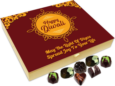 Chocholik Diwali Sweets - May The Light Of Diwali Diyas Spread Joy To Your Life Chocolate Box - 20pc Truffles(240 g)
Chocholik Diwali Sweets - May The Light Of Diwali Diyas Spread Joy To Your Life Chocolate Box - 20pc Truffles(240 g)