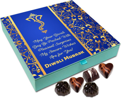 Chocholik Diwali Sweets - May Your Diwali Day Be Packed With Numerous Surprises Chocolate Box - 9pc Truffles(108 g)
Chocholik Diwali Sweets - May Your Diwali Day Be Packed With Numerous Surprises Chocolate Box - 9pc Truffles(108 g)