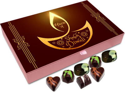 Chocholik Diwali Sweets - Have A Super Amazing Diwali Chocolate Box - 12pc Truffles(144 g)