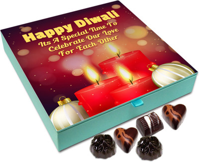 Chocholik Diwali Sweets - Lets Celebrate Diwali With All Our Close Ones Chocolate Box - 9pc Truffles(108 g)
Chocholik Diwali Sweets - Lets Celebrate Diwali With All Our Close Ones Chocolate Box - 9pc Truffles(108 g)