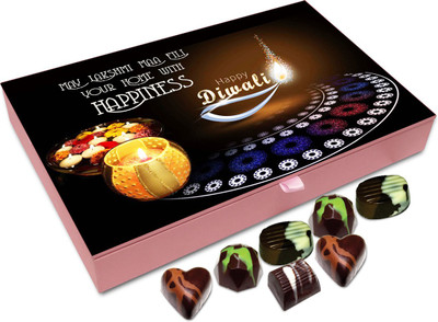Chocholik Diwali Sweets - May Lord Fill Your Home With Happiness On Diwali Chocolate Box - 12pc Truffles(144 g)
Chocholik Diwali Sweets - May Lord Fill Your Home With Happiness On Diwali Chocolate Box - 12pc Truffles(144 g)