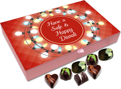 Chocholik Diwali Sweets - Have A Safe Prosperous And Happy Diwali Chocolate Box - 12pc Truffles(144 g)
Chocholik Diwali Sweets - Have A Safe Prosperous And Happy Diwali Chocolate Box - 12pc Truffles(144 g)