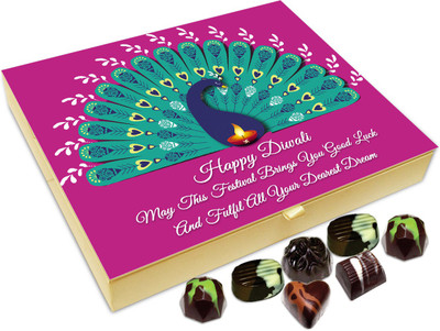 Chocholik Diwali Sweets - May Diwali Bring You Good Luck And Fulfill All Your Dreams Chocolate Box - 20pc Truffles(240 g)
Chocholik Diwali Sweets - May Diwali Bring You Good Luck And Fulfill All Your Dreams Chocolate Box - 20pc Truffles(240 g)