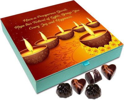 Chocholik Diwali Sweets - Have A Blessed And Prosperous Diwali Chocolate Box - 9pc Truffles(108 g)
Chocholik Diwali Sweets - Have A Blessed And Prosperous Diwali Chocolate Box - 9pc Truffles(108 g)