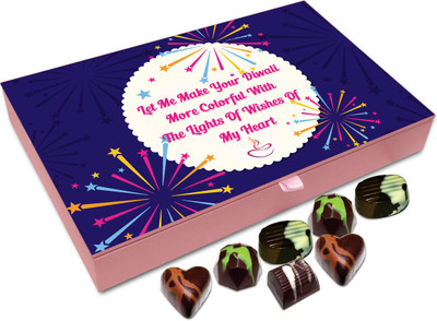 Chocholik Diwali Sweets - Let Me Make Your Diwali More Colorful Chocolate Box - 12pc Truffles(144 g)
Chocholik Diwali Sweets - Let Me Make Your Diwali More Colorful Chocolate Box - 12pc Truffles(144 g)