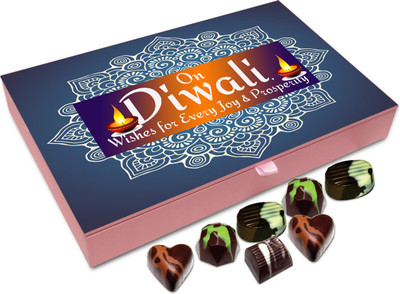 Chocholik Diwali Sweets - On Diwali My Wishes For Joy And Prosperity Chocolate Box - 12pc Truffles(144 g)
Chocholik Diwali Sweets - On Diwali My Wishes For Joy And Prosperity Chocolate Box - 12pc Truffles(144 g)