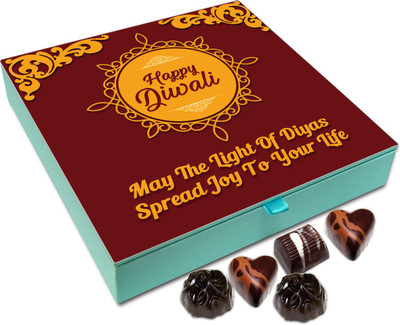 Chocholik Diwali Sweets - May The Light Of Diwali Diyas Spread Joy To Your Life Chocolate Box - 9pc Truffles(108 g)
Chocholik Diwali Sweets - May The Light Of Diwali Diyas Spread Joy To Your Life Chocolate Box - 9pc Truffles(108 g)