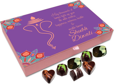 Chocholik Diwali Sweets - May This Diwali Brings In Lots Of Wealth Chocolate Box - 12pc Truffles(144 g)
Chocholik Diwali Sweets - May This Diwali Brings In Lots Of Wealth Chocolate Box - 12pc Truffles(144 g)