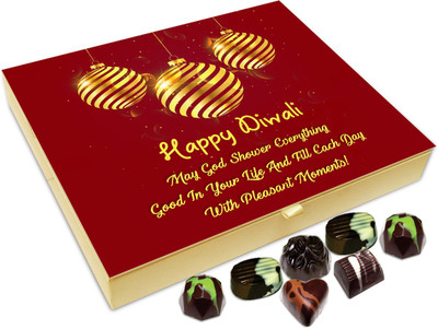 Chocholik Diwali Sweets - On This Diwali May God Shower Everything Good In Your Life Chocolate Box - 20pc Truffles(240 g)
Chocholik Diwali Sweets - On This Diwali May God Shower Everything Good In Your Life Chocolate Box - 20pc Truffles(240 g)