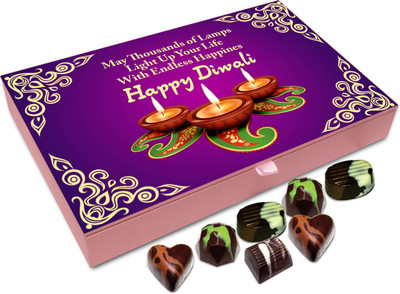 Chocholik Diwali Sweets - May Diwali Brings Endless Happiness Chocolate Box - 12pc Truffles(144 g)
Chocholik Diwali Sweets - May Diwali Brings Endless Happiness Chocolate Box - 12pc Truffles(144 g)