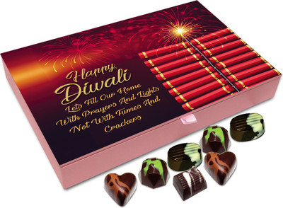 Chocholik Diwali Sweets - On Diwali Lets Fill Our Home With Happiness Chocolate Box - 12pc Truffles(144 g)
Chocholik Diwali Sweets - On Diwali Lets Fill Our Home With Happiness Chocolate Box - 12pc Truffles(144 g)