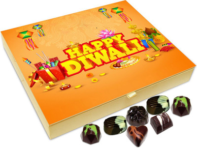 Chocholik Diwali Sweets - Happy Diwali To All My Lovely Friends Chocolate Box - 20pc Truffles(240 g)
Chocholik Diwali Sweets - Happy Diwali To All My Lovely Friends Chocolate Box - 20pc Truffles(240 g)