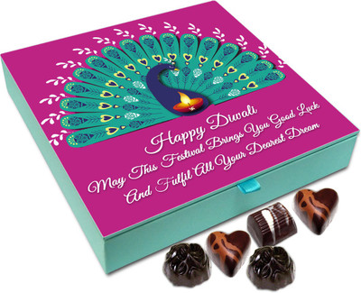 Chocholik Diwali Sweets - May Diwali Bring You Good Luck And Fulfill All Your Dreams Chocolate Box - 9pc Truffles(108 g)
Chocholik Diwali Sweets - May Diwali Bring You Good Luck And Fulfill All Your Dreams Chocolate Box - 9pc Truffles(108 g)