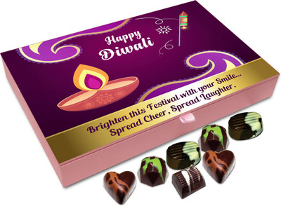 Chocholik Diwali Sweets - Brighten Diwali Festival With Your Smile Chocolate Box - 12pc Truffles(144 g)
Chocholik Diwali Sweets - Brighten Diwali Festival With Your Smile Chocolate Box - 12pc Truffles(144 g)