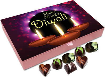 Chocholik Diwali Sweets - Have A Delightful Deepawali Chocolate Box - 12pc Truffles(144 g)
Chocholik Diwali Sweets - Have A Delightful Deepawali Chocolate Box - 12pc Truffles(144 g)