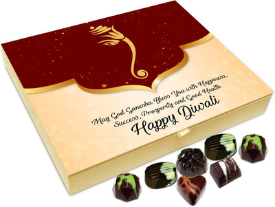 Chocholik Diwali Sweets - May Ganesha Bless You With Wisdom And Happiness On Diwali Chocolate Box - 20pc Truffles(240 g)
Chocholik Diwali Sweets - May Ganesha Bless You With Wisdom And Happiness On Diwali Chocolate Box - 20pc Truffles(240 g)