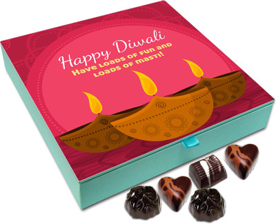 Chocholik Diwali Sweets - Have Loads Of Fun This Diwali Chocolate Box - 9pc Truffles(108 g)
Chocholik Diwali Sweets - Have Loads Of Fun This Diwali Chocolate Box - 9pc Truffles(108 g)