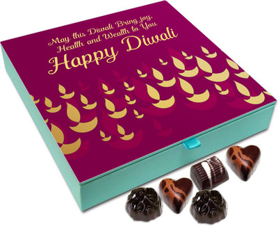 Chocholik Diwali Sweets - May This Diwali Bring Joy Health And Wealth To You Chocolate Box - 9pc Truffles(108 g)
Chocholik Diwali Sweets - May This Diwali Bring Joy Health And Wealth To You Chocolate Box - 9pc Truffles(108 g)
