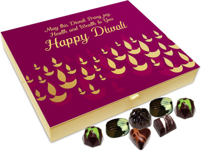 Chocholik Diwali Sweets - May This Diwali Bring Joy Health And Wealth To You Chocolate Box - 20pc Truffles(240 g)
Chocholik Diwali Sweets - May This Diwali Bring Joy Health And Wealth To You Chocolate Box - 20pc Truffles(240 g)