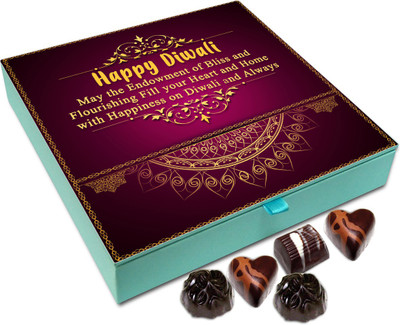 Chocholik Diwali Sweets - May This Diwali Fill Your Heart And Home With Happiness Chocolate Box - 9pc Truffles(108 g)
Chocholik Diwali Sweets - May This Diwali Fill Your Heart And Home With Happiness Chocolate Box - 9pc Truffles(108 g)