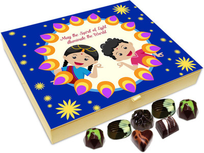 Chocholik Diwali Sweets - May The Spirit Of Diwali Illuminate The Whole World Chocolate Box - 20pc Truffles(240 g)
Chocholik Diwali Sweets - May The Spirit Of Diwali Illuminate The Whole World Chocolate Box - 20pc Truffles(240 g)