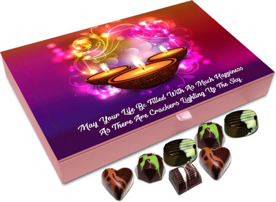 Chocholik Diwali Sweets - May Your Life Be As Beautiful As Diwali Chocolate Box - 12pc Truffles(144 g)
Chocholik Diwali Sweets - May Your Life Be As Beautiful As Diwali Chocolate Box - 12pc Truffles(144 g)