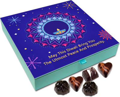 Chocholik Diwali Sweets - May This Diwali Bring Utmost Peace And Prosperity Chocolate Box - 9pc Truffles(108 g)
Chocholik Diwali Sweets - May This Diwali Bring Utmost Peace And Prosperity Chocolate Box - 9pc Truffles(108 g)