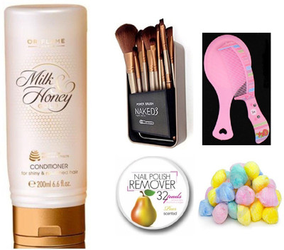 Oriflame Sweden Milk & Honey Gold Instant Conditioner - 200ml with Imported Makeup Brush Set (12 Pcs)(Set of 5)
Oriflame Sweden Milk & Honey Gold Instant Conditioner - 200ml with Imported Makeup Brush Set (12 Pcs)(Set of 5)