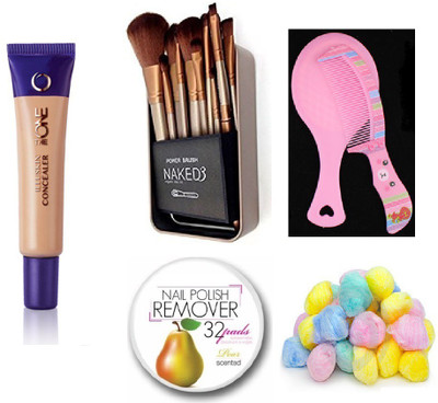 Oriflame Sweden The One Illuskin Concealer - Nude Pink - 10ml with Imported Makeup Brush Set (12 Pcs)(Set of 5)
Oriflame Sweden The One Illuskin Concealer - Nude Pink - 10ml with Imported Makeup Brush Set (12 Pcs)(Set of 5)