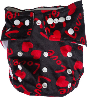 Tiny Tots Microfiber Pocket Diaper with Insert - Love - S