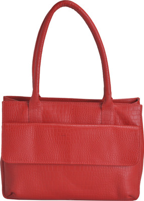 EL cuero Hand-held Bag(Red)