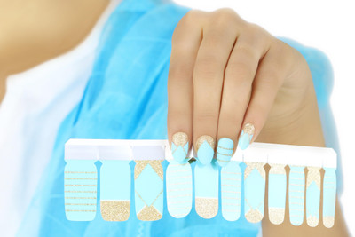 Republic Of Skin London Nail Polish Stickers - Turquoise Addict(Turquoise)