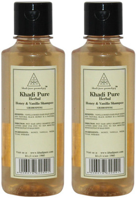 Khadi Pure Herbal Honey & Vanilla Shampoo(420 ml)