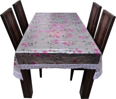 The Trendy Printed 6 Seater Table Cover(Multicolor, PVC)