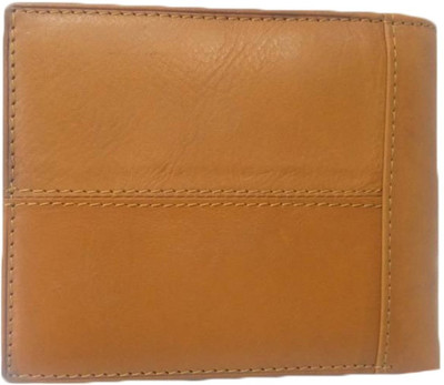 Revo Boys Tan Genuine Leather Wallet(5 Card Slots), Brown