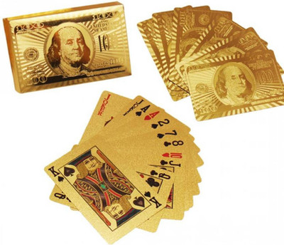 ShopyBucket Brand New Collections Gold Foil Playing Cards (Gold) Gold 24K Gold Plated Standard Sized Playing Cards, Full Set of 52 Cards(Gold)
ShopyBucket Brand New Collections Gold Foil Playing Cards (Gold) Gold 24K Gold Plated Standard Sized Playing Cards, Full Set of 52 Cards(Gold)