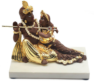 iKraft Radha Krishna Statue Gold Plated Idol Avatar of Vishnu and Shakti Divine Love Male Female Aspects Sculpture for Home and Office Best Dashboard Gift Decorative Showpiece - 13 cm(Gold Finish, Brown)
iKraft Radha Krishna Statue Gold Plated Idol Avatar of Vishnu and Shakti Divine Love Male Female Aspects Sculpture for Home and Office Best Dashboard Gift Decorative Showpiece - 13 cm(Gold Finish, Brown)